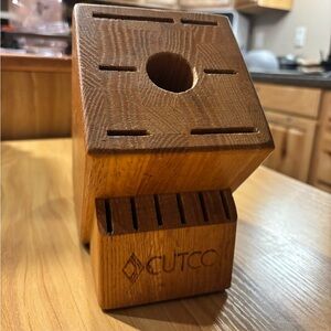 Vintage Cutco Oak Knife Holder